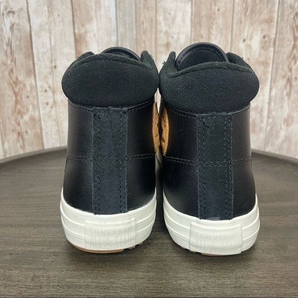 Converse CTAS PC Boot Hi “Black/Burnt Caramel” Leather Shoe Size 8 Women - Picture 5 of 9